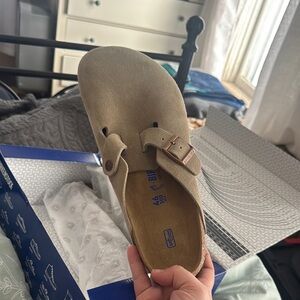 Birkenstock Boston Taupe Boston soft food bed SZ 13